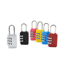 Fashionable Zinc Alloy 3 dial Combination Padlock saftey lock for luggage